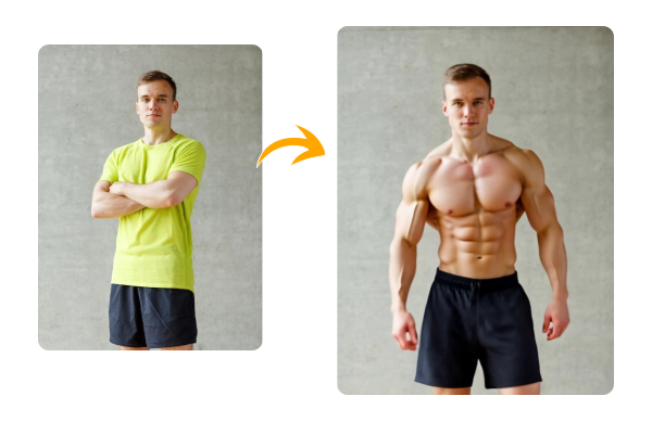 Realistic AI Muscle Effect