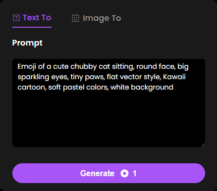 Step 2 – Make AI Generate Emojis