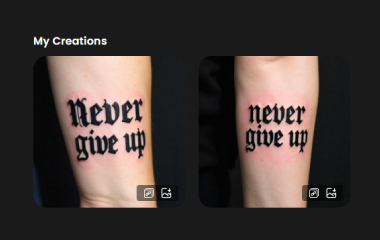 Step 3 – Get the AI Generated Tattoo