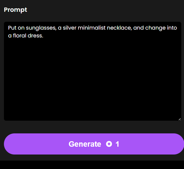 Step 2: Describe Your Desired Outfit