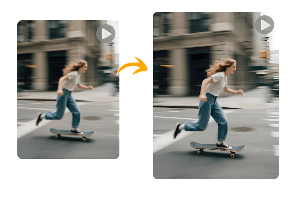 AI视频增强程序,使视频更加流畅稳定。