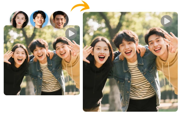 AI视频多人换脸