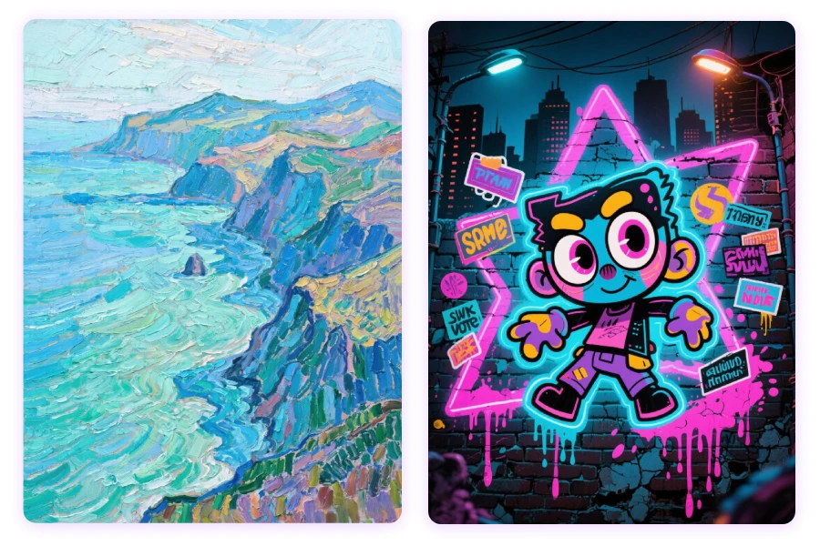 Genereer uniek digitaal kunstwerk