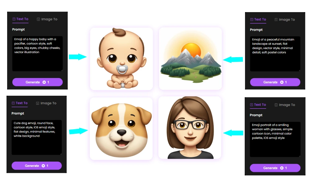 Generate AI Emojis from Text Instantly